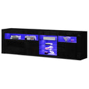 Artiss Entertainment Unit TV Cabinet LED 180cm Black Bobi - RnR Galore