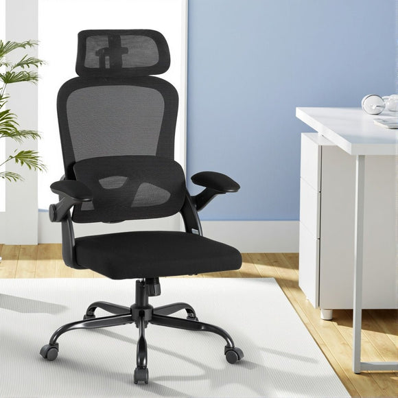 Artiss Ergonomic Office Chair Mesh Chairs Black - RnR Galore