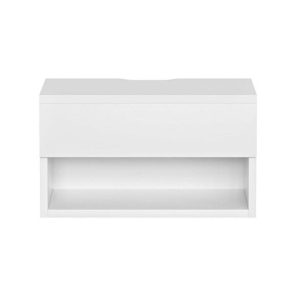 Artiss Floating Bedside Table Nightstand Drawer White - RnR Galore
