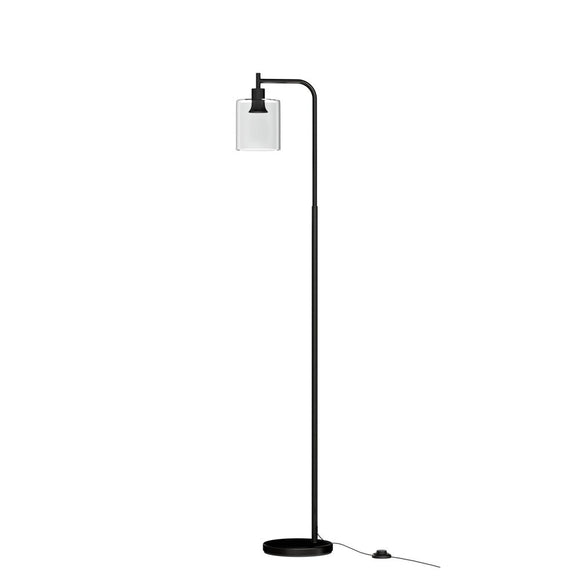 Artiss Floor Lamp Light Stand Modern Home Living Room Office Reading Glass Shade Black - RnR Galore