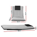 Artiss Floor Lounge Sofa Bed Couch Recliner Chair Folding Chair Cushion Grey - RnR Galore