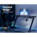 Artiss Gaming Desk Computer Desks LED Light 140CM - RnR Galore
