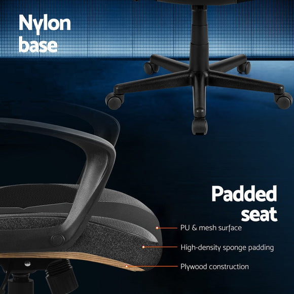 Artiss Gaming Office Chair Computer Chairs Grey - RnR Galore