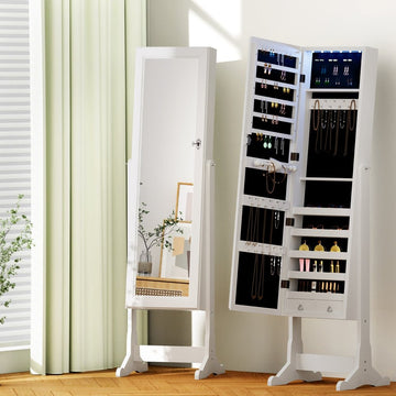 Artiss Jewellery Cabinet Mirror Free Standing - RnR Galore