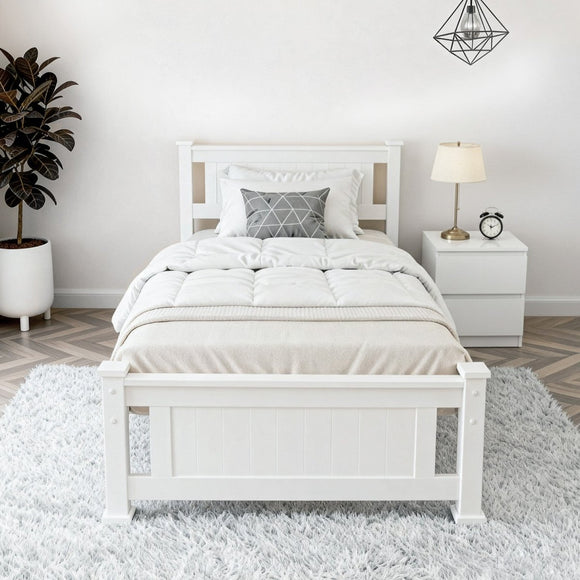 Artiss King Single Bed Frame and Bedside Table - RnR Galore
