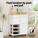 Artiss Kitchen Island Trolley Rolling Serving Cart Storage Cart Drawer Cupboard - RnR Galore