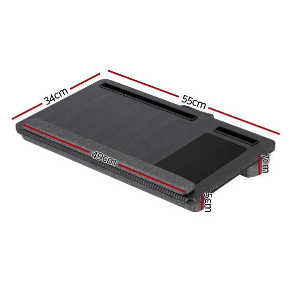 Artiss Lap Desk Laptop DeskS Portable w/ Wrist - rest Phone Slot Mouse Pad 55CM - RnR Galore