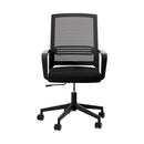 Artiss Mesh Office Chair Computer Gaming Desk Chairs Work Study Mid Back Black - RnR Galore