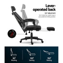 Artiss Mesh Office Chair Recliner Black - RnR Galore