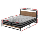 Artiss Metal Bed Frame Double Size Beds Platform with Mattress - RnR Galore