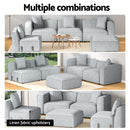 Artiss Modular Sofa Chaise Set 5 - Seater Grey - RnR Galore