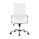 Artiss Office Chair Conference Chairs PU Leather High Back White - RnR Galore