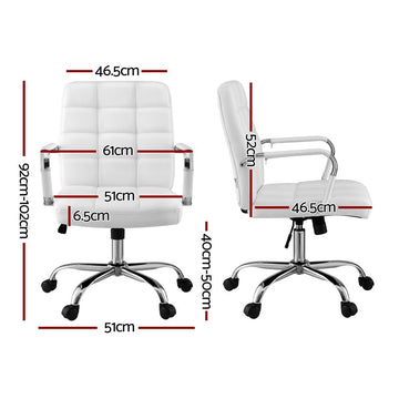 Artiss Office Chair Seat PU Work Computer Desk Chairs - RnR Galore