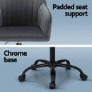 Artiss Office Chair Velvet Seat Dark Grey - RnR Galore