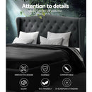 Artiss Pier Bed Frame Fabric - Charcoal King - RnR Galore