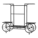 Artiss Plant Stand 6 Tier Iron 4 Wheeler - RnR Galore