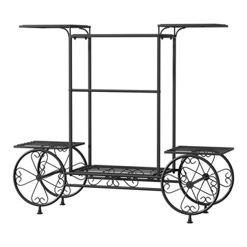 Artiss Plant Stand 6 Tier Iron 4 Wheeler - RnR Galore