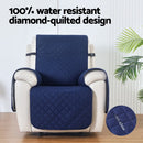 Artiss Recliner Chair Cover 100% Water Resistant Navy - RnR Galore