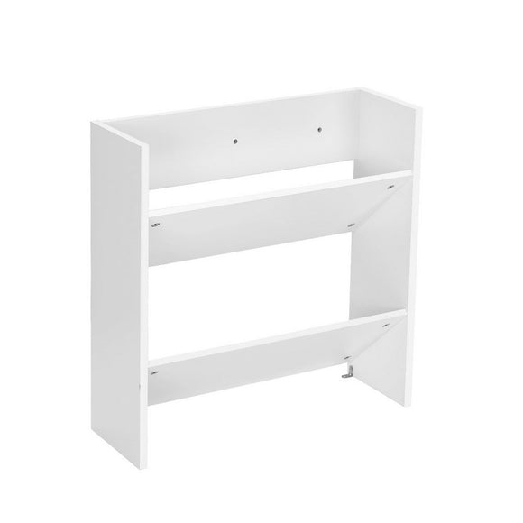 Artiss Shoe Rack 2 - tier 12 Pairs Wall Mounted x2 - White - RnR Galore
