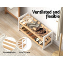 Artiss Shoe Rack 2 Tier 6 Pairs White Kara - RnR Galore