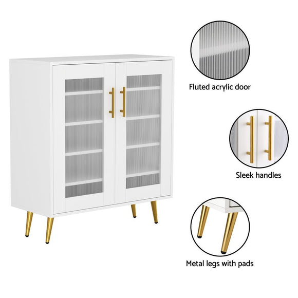 Artiss Shoe Rack 5 - tier 20 Pairs Storage LED Light - RnR Galore
