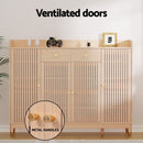 Artiss Shoe Rack Cabinet with Shelves 26 Pairs Pine - RnR Galore