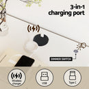 Artiss Smart Bedside Table LED Wireless Charging Ada - RnR Galore