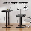 Artiss Standing Desk Motorised Electric Dual Motor Drawer 120CM Black - RnR Galore