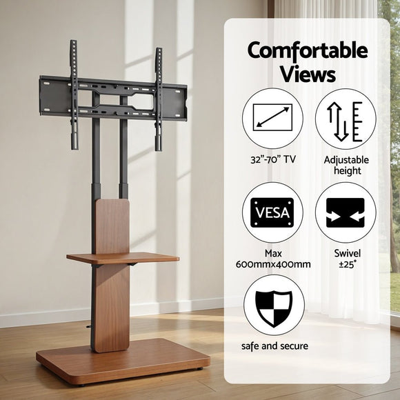 Artiss TV Stand 32 - 70" Wooden Tray Swivel Height Adjustable - RnR Galore