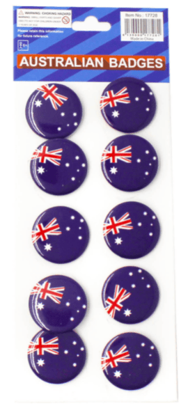 Australian Flag Badges 10 pieces Aussie Australia Day Enamel Tie Pin Brooch - RnR Galore