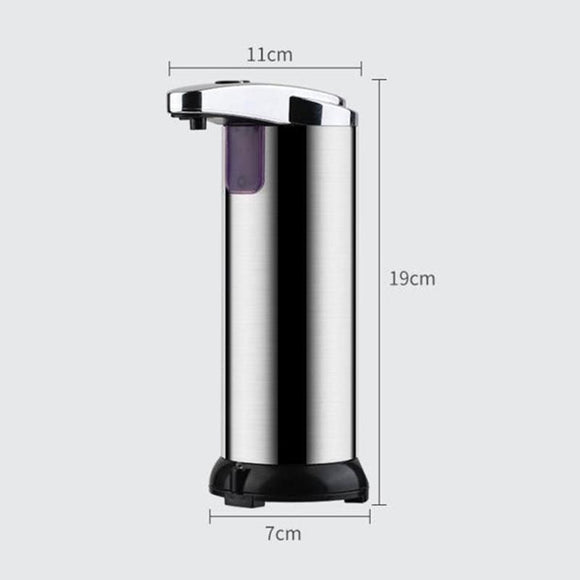 Automatic Soap Liquid Dispenser Handsfree Touchless IR Sensor Hand Wash Steel - RnR Galore
