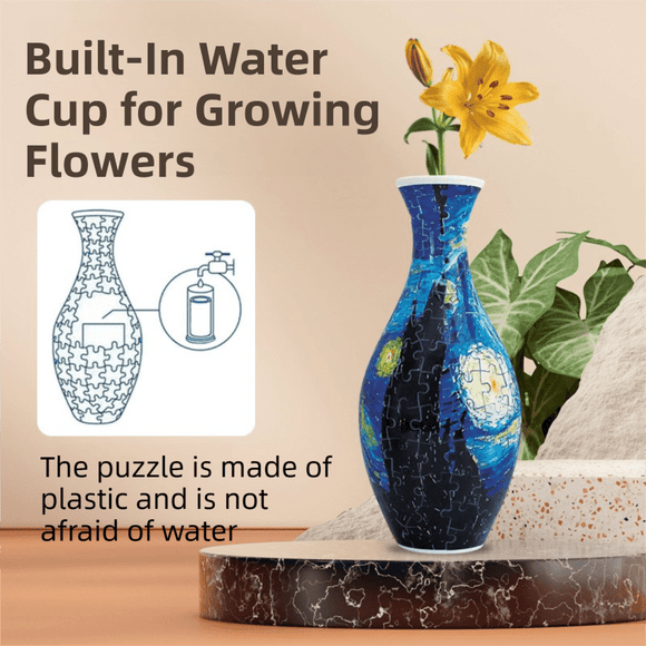 Autumn 3D Puzzle Vase - DIY Flower Vase Kit, Home Decor and Toy Gift - RnR Galore