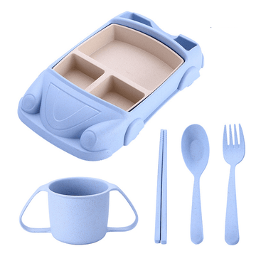 Baby Car Bowl - 5 PCs Set - Blue - RnR Galore