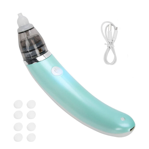 Baby Nasal Aspirator Electric Safe Hygienic Nose Cleaner Snot Sucker For baby (Green) - RnR Galore