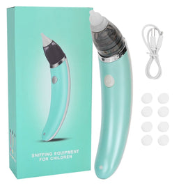 Baby Nasal Aspirator Electric Safe Hygienic Nose Cleaner Snot Sucker For baby (Green) - RnR Galore