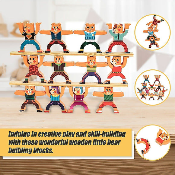 Balancing Stacking Blocks Educational Balance Wooden Acrobatic Toys Game - RnR Galore
