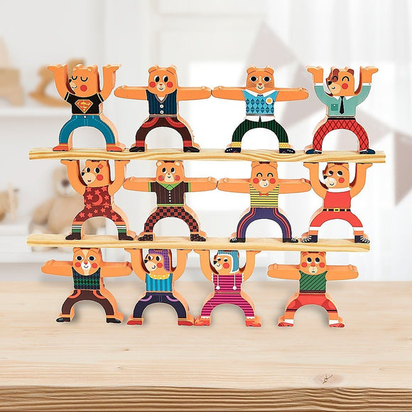 Balancing Stacking Blocks Educational Balance Wooden Acrobatic Toys Game - RnR Galore