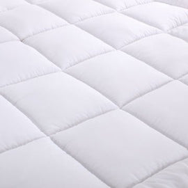 bamboo cotton fitted mattress topper king single - RnR Galore