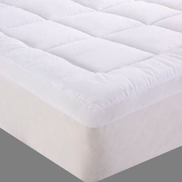 bamboo cotton fitted mattress topper queen - RnR Galore