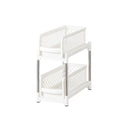 Bathroom Kitchen Sink Storage Rack Drawer Plastic Shelf Seasoning Holder - Grey - RnR Galore