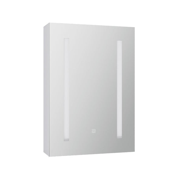 Bathroom Mirror Cabinet LED 500x720mm Medicine Wall Storage - RnR Galore