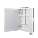 Bathroom Mirror Cabinet LED 500x720mm Medicine Wall Storage - RnR Galore