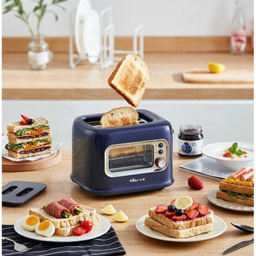 BEAR Double Slots Bread Toaster With Glass Window DSL - C02X1 - RnR Galore