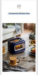 BEAR Double Slots Bread Toaster With Glass Window DSL - C02X1 - RnR Galore