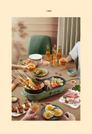 BEAR Multi - functional 2 - in - 1 Cooking Hot Pot And Griddle Barbecue Machine DKL - C15L1 - RnR Galore