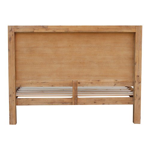 Bed Frame King Single Size in Solid Wood Veneered Acacia Bedroom Timber Slat in Oak - RnR Galore