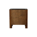 Bedside Table 2 drawers Night Stand Solid Wood Acacia Storage in Chocolate Colour - RnR Galore
