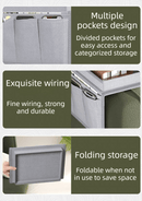 Beige Foldable Sofa Armrest Organizer With 3 - Zones - 20kg Load Capacity, Thickended Oxford Cloth Storage Bag for Dorms, Cars & Living Rooms - RnR Galore