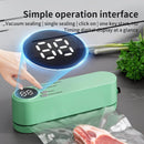 beige.USB Rechargeable Portable Vacuum Sealer, includes sealing bags and a rapid vacuum pump. Space - saving design, suitable for vacuum packing snacks, meat, fruits, and vegetables for food preservation. - RnR Galore