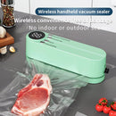 beige.USB Rechargeable Portable Vacuum Sealer, includes sealing bags and a rapid vacuum pump. Space - saving design, suitable for vacuum packing snacks, meat, fruits, and vegetables for food preservation. - RnR Galore